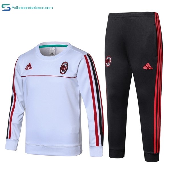 Chandal Milan Niños 2017/18 Blanco